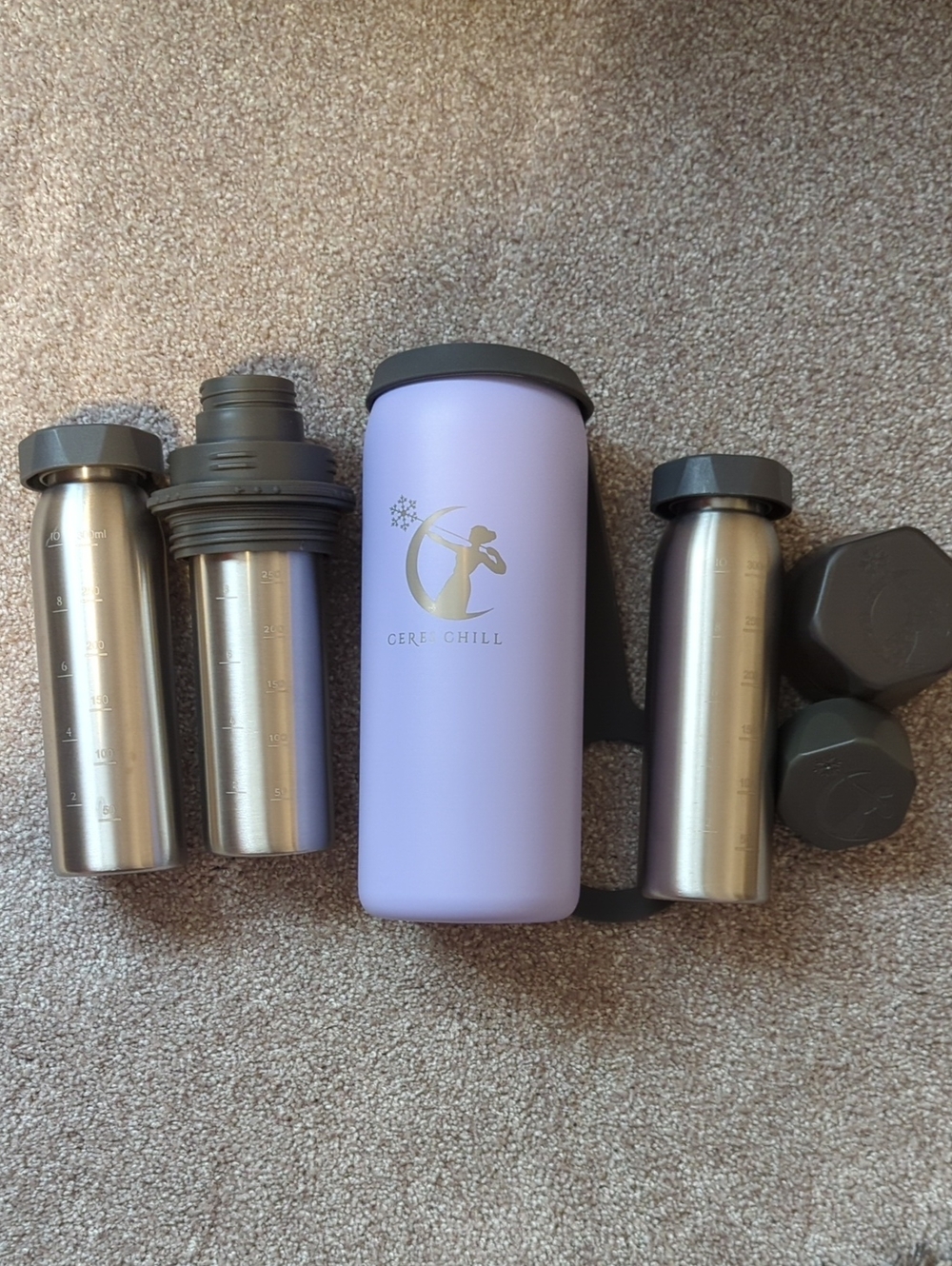 Cere Chill Lavender Insulated Bottle Set